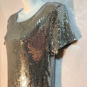 Michael Kors Silver Sequin Dress